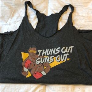 Racerback graphic tank